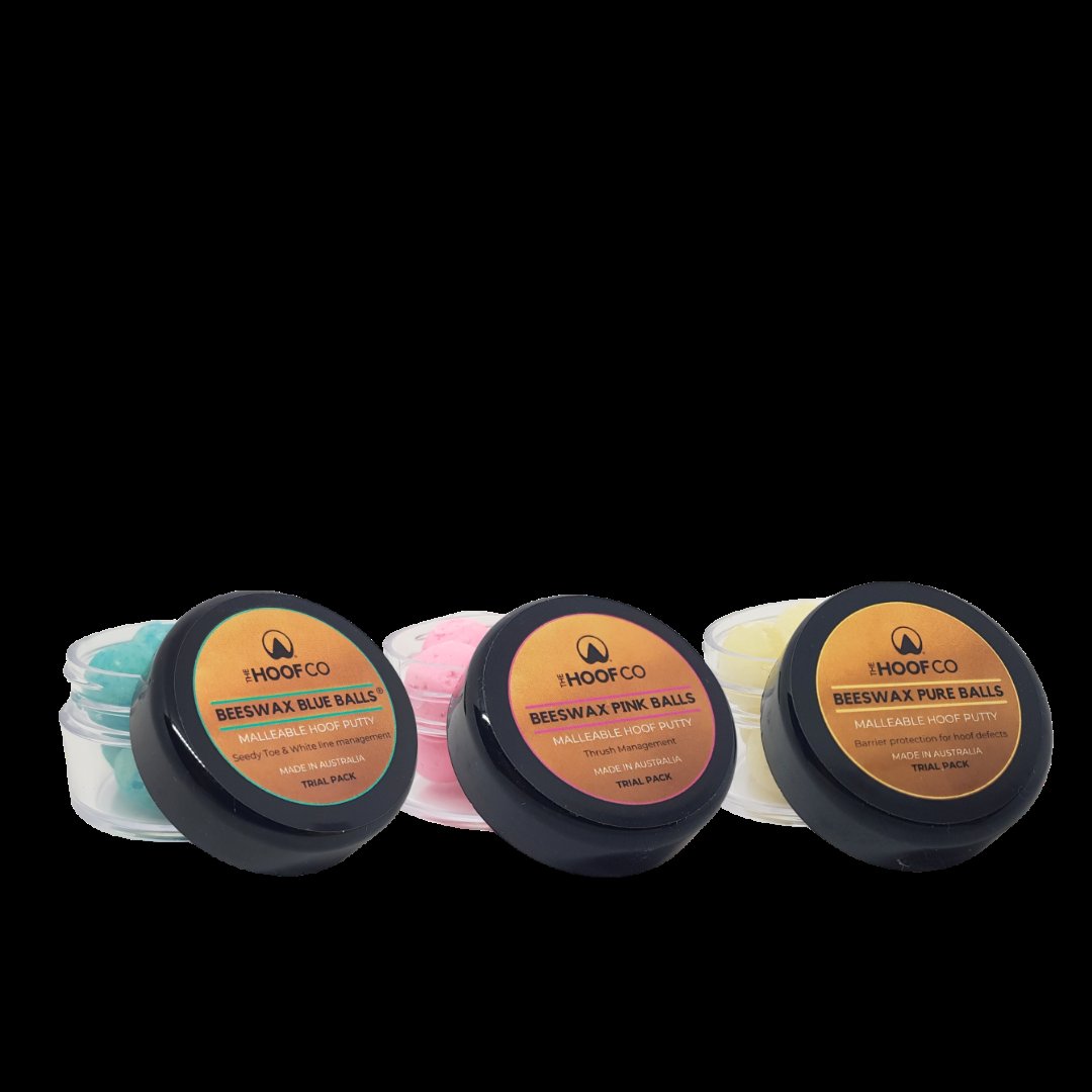 Trial size hoof wax for horses