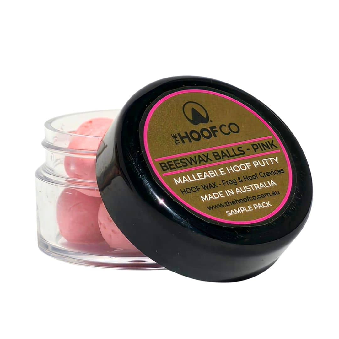 Beeswax Pink Balls Trial Size 8 Balls Frog & Hoof Crevice Wax