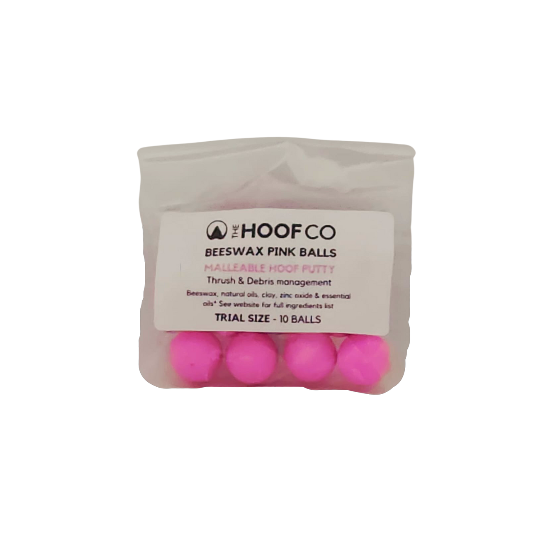 Beeswax Pink Balls - Trial size 10pcs