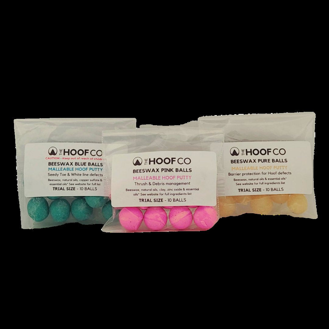 Trial size hoof wax for horses