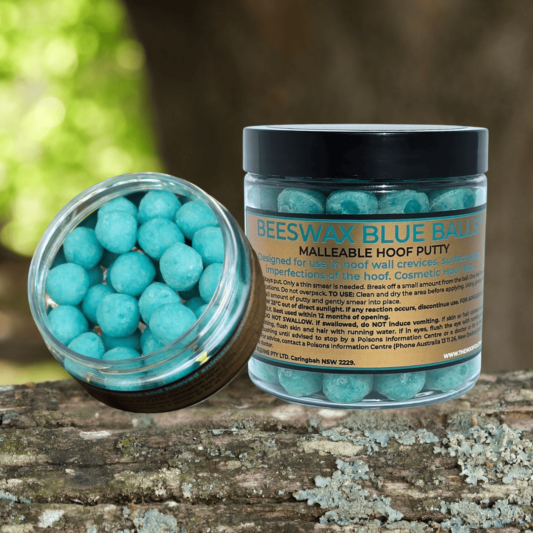 Beeswax BLUE Balls® Hoof Wall Crevice Wax