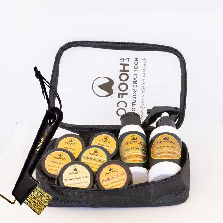 Travel size hoof care kit