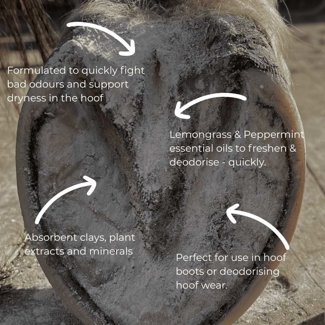Hoof Powder Absorbent with Peppermint and Lemongrass