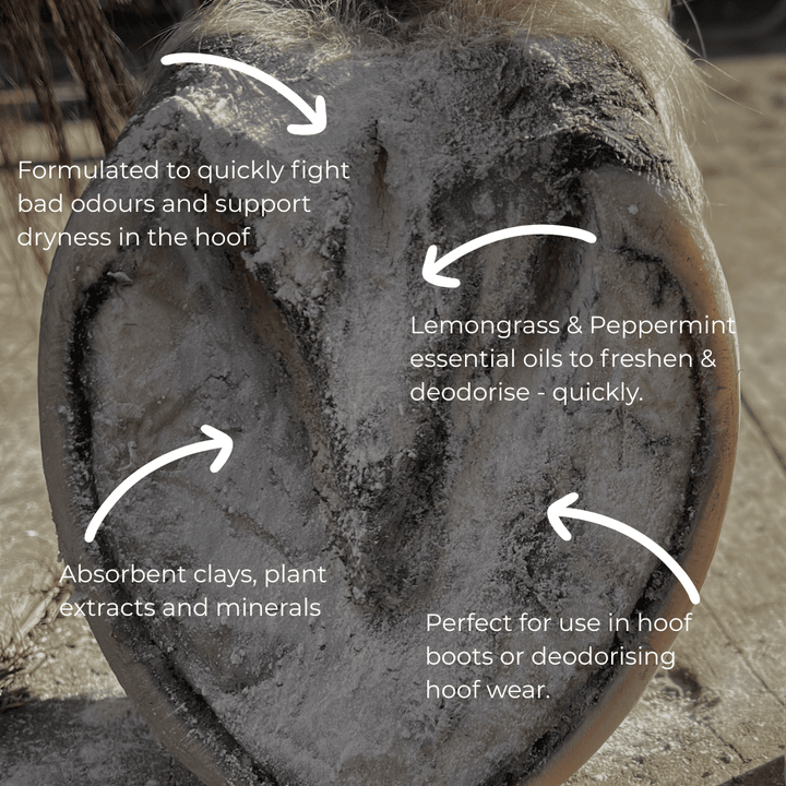 Hoof Powder Absorbent with Peppermint and Lemongrass