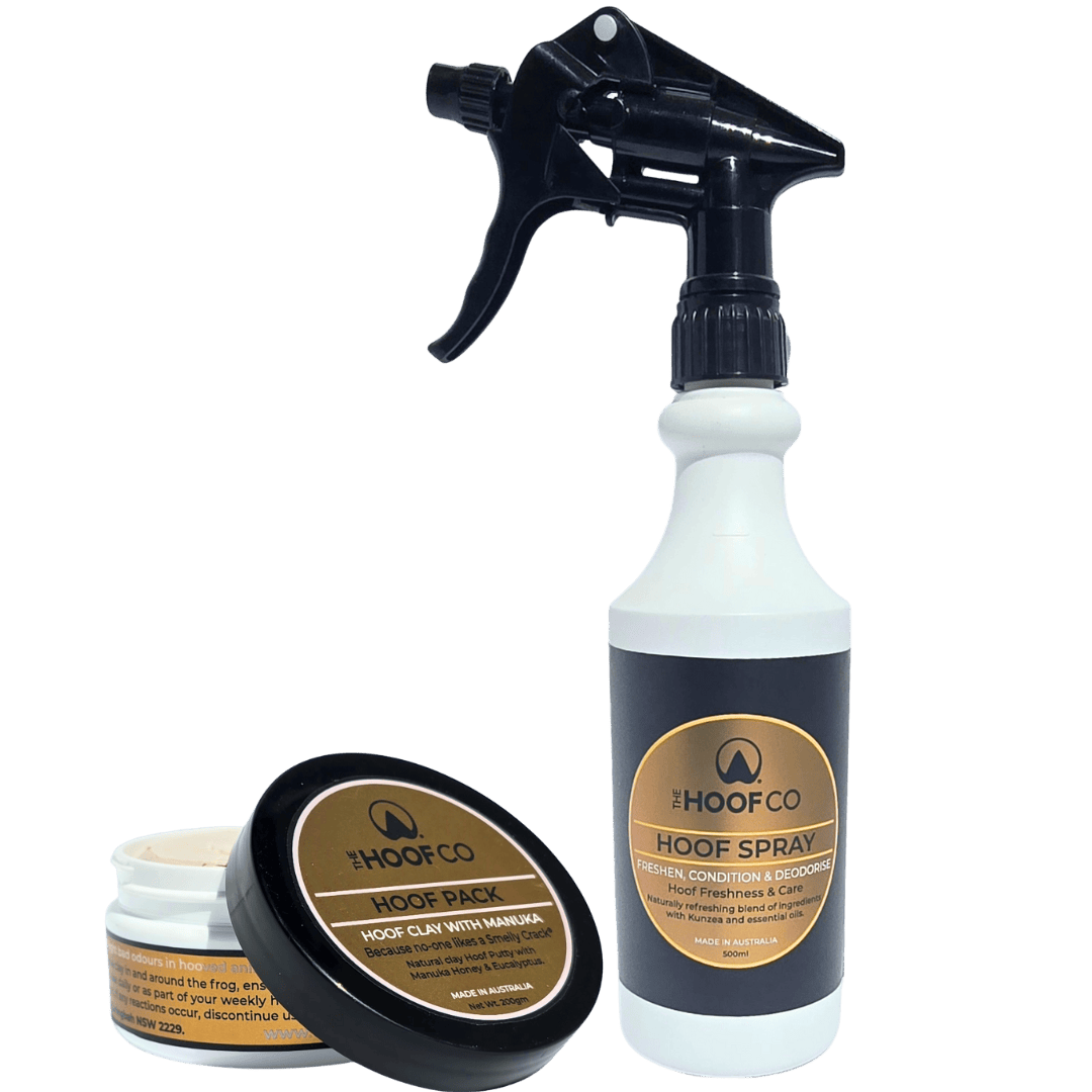 Hoof Spray and Hoof Pack Clay two product hoof care pack