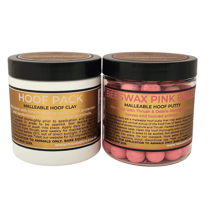Hoof Pack & Beeswax Pink Balls