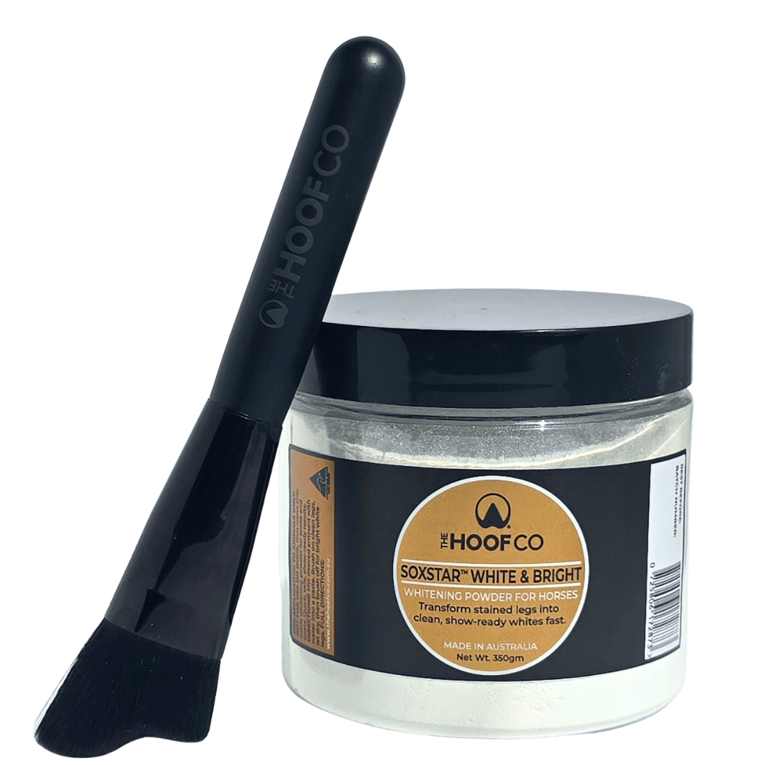 Soxstar whitening powder for horses with stained legs