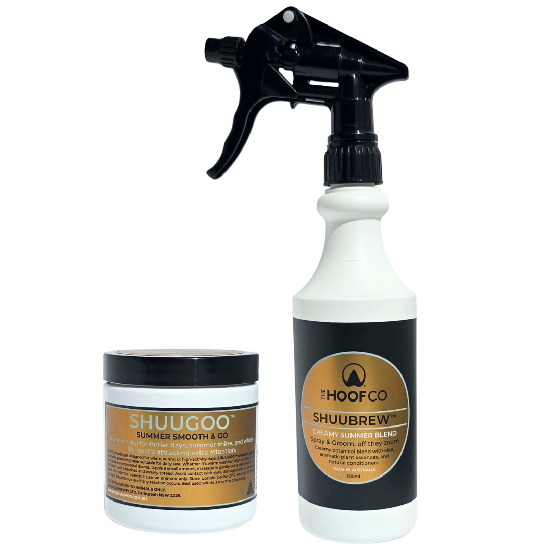 Summer Comfort Bundle with ShuuBrew and ShuuGoo for horses