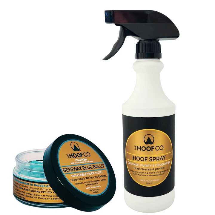 Hoof Spray and Beeswax Blue Balls